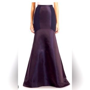 Theia trumpet skirt navy 8